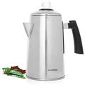 Mixpresso Stainless Steel Stovetop Coffee Percolator, Percolator Coffee Pot, Excellent For Camping Coffee Pot, 12 Cup Stainless Steel Coffee Percolator