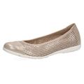 Ballerina CAPRICE Gr. 38, grau (taupe) Damen Schuhe Ballerinas