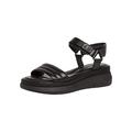 Tamaris Damen Sandaletten, Frauen Sandalen,TOUCHit-Fußbett,sommerschuhe,freizeitschuhe,offene schuhe,strandschuhe,elegant,BLACK,41 EU