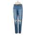 Jennifer Lopez Jeans - Mid/Reg Rise: Blue Bottoms - Women's Size 4