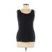 Lands' End Tank Top Black Scoop Neck Tops - Women's Size Medium