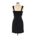 Ruby Rox Cocktail Dress - Sheath Square Sleeveless: Black Print Dresses - Women's Size 13