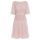 Gina Bacconi Womens Frederica Lace And Chiffon Peplum Dress - Pink - Size 8 UK