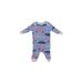 Carter's Long Sleeve Outfit: Blue Color Block Bottoms - Size 3 Month