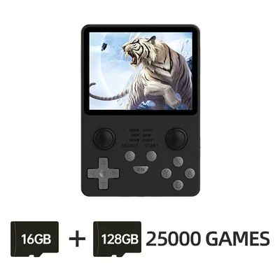 Powkiddy – Console de jeux vidéo portable RGB20S avec 15000 jeux inclus système Open Source écran