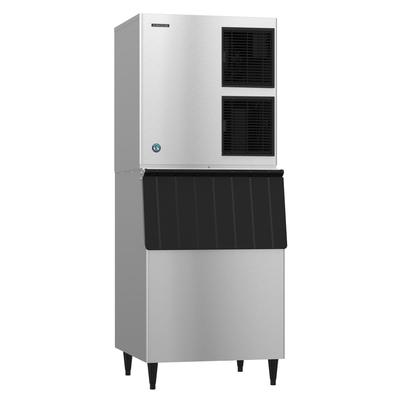 Hoshizaki KM-1100MAJ/B-500SF 1087 lb KM Series Crescent Cube Commercial Ice Machine w/ Bin - 500 lb Storage, Air Cooled, 208-230v, Stainless Steel