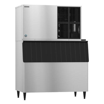 Hoshizaki KM-1301SAJ3/B-1150SS 1427 lb KM Series Crescent Cube Commercial Ice Machine w/ Bin - 1148 lb Storage, Air Cooled, 208-230v, Self-Contained Air-Cooled Condenser, Stainless Steel