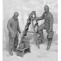 Kit d'assemblage de figurine de soldat en résine moulé sous pression kit de bricolage modèle non