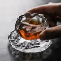 Tasse en Verre de Style Japonais Transparent/Glacé 1 Pièce pour Dégustation de Thé Kongfu Master