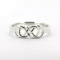 Welmade – bague Double Infinity en argent Sterling 925 massif