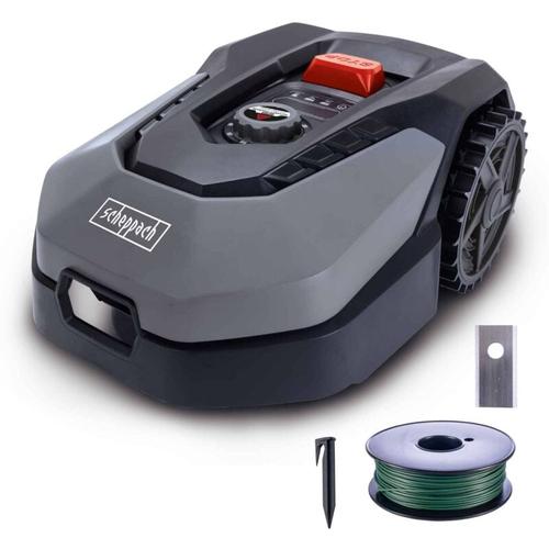 Mähroboter RoboCut XL600 Scheppach 600 qm² 18cm Schnittbreite 20-60 mm Schnitthöhe Regensensor