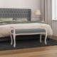 Banc Gris fonc� 110x45x60 cm Tissu - Vidaxl