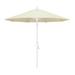 Pemberly Row Skye 9 White Patio Umbrella in Pacifica Canvas