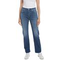 Replay Damen Jeans Maijke Straight Straight-Fit mit Stretch, Blau (Medium Blue 009), 32W / 30L