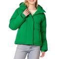 Amazon Essentials Damen Kurze, taillierte Daunenjacke (in Übergröße erhältlich), Grün, M