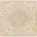 Mark&Day Outdoor Area Rugs 8x8 Appelscha Traditional Indoor/Outdoor Ivory Square Area Rug (7 10 Square)