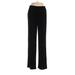 R&M Richards Casual Pants - High Rise Straight Leg Boyfriend: Black Bottoms - Women's Size 6 Petite