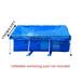 Rectangular Pool Cover Above Ground Pool Covers Inflatable Pool Cover for Swim Centers Size 102in x 67 in