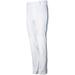 Wire2wire Men s Tournament Open Bottom Piped Baseball Pant White/Royal Xl