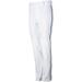 Wire2wire Men s Tournament Open Bottom Piped Baseball Pant White/Royal S
