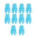 10Pcs Golf Mat Tees Golf Simulator Tees Practice for Driving Range Home for Golf Training Blue L