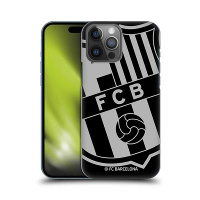 Barcelona Handyhülle mit übergroßem Wappen und fester Rückseite – Schwarz – iPhone Image