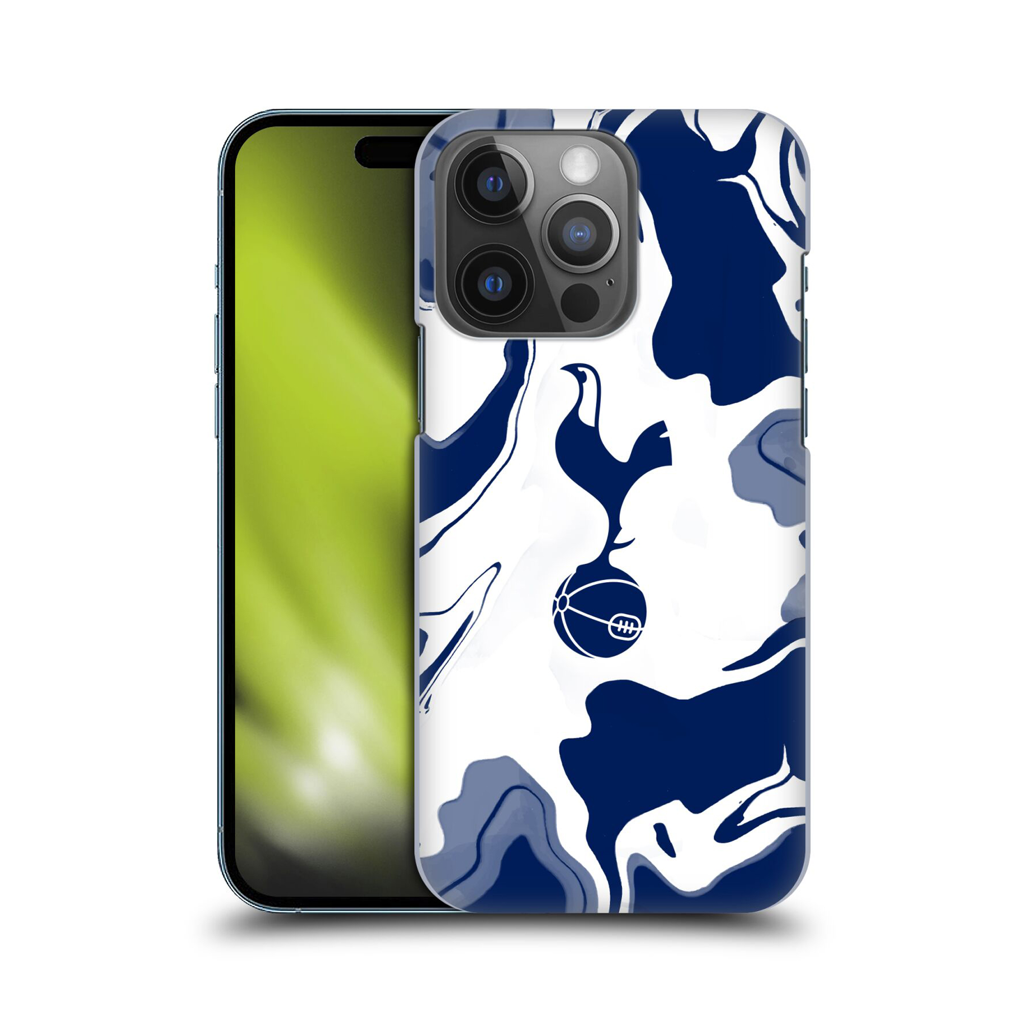 Tottenham Hotspur Marble Badge Hard Back Handyhülle Kompatibel – Weiß – iPhone Image
