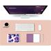 Desk Mat Mouse Pad Desk Pad Waterproof Desk Mat for Desktop Leather Desk Pad for Keyboard and Mouse Desk Pad Protector for Office and Home (Pink 31.5 x 15.7 )