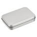 Uxcell Metal Tin Box 3.43 x 2.36 x 0.71 Empty Tinplate Storage Containers with Lids Silver Tone 2 Pack