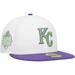 Men's New Era White Kansas City Royals Side Patch 59FIFTY Fitted Hat