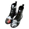 Schnürboots DOGO "Boots Go Back To Being Yourself Damen Boots / Female", Damen, Gr. 39, Normalschaft, schwarz, Lederimitat, Schuhe, Vegan