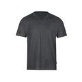 T-Shirt TRIGEMA "TRIGEMA V-Shirt DELUXE Baumwolle" Gr. XXXL, grau (anthrazit, melange) Herren Shirts Sport