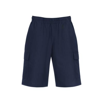 Jerseyhose TRIGEMA "TRIGEMA Cargo-Bermuda aus 100% Baumwolle", Damen, Gr. M, US-Größen, blau (navy), 100% Baumwolle, sportlich, Hosen Image