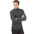 Rollkragenshirt TRIGEMA "TRIGEMA Rollkragenshirt" Gr. M, grau (anthrazit, melange) Herren Shirts Sport