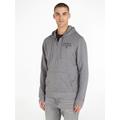 Hoodie "FZ HOODIE HWK", Herren, Gr. L (52), grau (grau mel), Sweatware, Obermaterial: 50% Baumwolle, 50% Polyester, TOMMY HILFIGER UNDERWEAR, meliert, casual, bequem hüftbedeckend, Langarm eingesetzt Rippbündchen, Sweatshirts, mit Tommy Hilfiger...