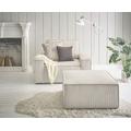 Sessel HOME AFFAIRE "SHERWOOD" Gr. Cord, B/H/T: 120 cm x 85 cm x 166 cm, beige (hellbeige) Home Affaire