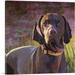 ARTCANVAS Vizsla Dog Breed Purple Yellow Canvas Art Print - Size: 18 x 18 (1.50 Deep)