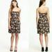 J. Crew Dresses | J.Crew Marielle Strapless A-Line Dress With Pockets! | Like New | Color: Gray/Yellow | Size: 10