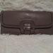 Coach Bags | New Authentic Taylor Gray Coach Trifold Long Wallet Pocket Check Book | Color: Gray | Size: Os