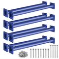 TAYUQEE Monkey Bars for Backyard - 18in Heavy Duty Metal Monkey Bars for Kids, 8 PCS Playset Monkey Bar Rods with Mounting Plates and Powder Coating for Indoor Outdoor Backyard Playground, Blue