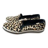 Kate Spade Shoes | Keds X Kate Spade Leopard Print Double Decker Slip On Sneakers Size 10 | Color: Brown/Tan | Size: 10