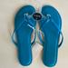 J. Crew Shoes | J. Crew Easy Summer Flip Flop In Blue | Color: Blue | Size: 8
