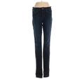 Joe's Jeans Jeans - Low Rise Skinny Leg Denim: Blue Bottoms - Women's Size 27 - Dark Wash