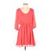 BCX dress Casual Dress: Pink Dresses - Women's Size Small