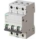 Siemens SENTRON 5SL4 MCB, 3P, 1A Curve D, 400V AC, 10 kA Breaking Capacity