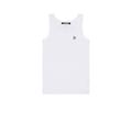 Raf Simons Tank Top With R Print And Leather Patch in White - White. Size XL (also in ).