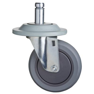 Focus FTPRCST5 5" Stem Caster Set w/ 2 Swivel & 2 Brake, 2 Swivel, 2 Swivel w/ Brake, Non-Marking Tread