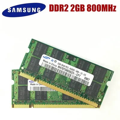 SAMSUNG – 2RX8 2 Go RAM DDR2 SODIMM PC2-6400S 800 MHz mémoire pour ordinateur portable