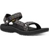 Sandale TEVA "Winsted Sandal Mens", Gr. 40,5, schwarz (schwarz, grau), Textil, gemustert, sportlich, Schuhe, mit Klettverschluss