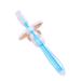 iaksohdu Baby Soft Silicone Bristles Teether Care Training Toothbrush with Safety Guard